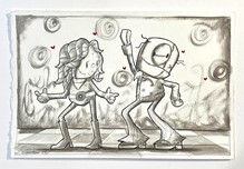 Fabio Napoleoni Fabio Napoleoni Boogie Shoes (Original) - Framed